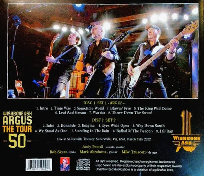 WISHBONE ASH / ARGUS 50 THE TOUR SELLERSVILLE 2022 (2CDR)