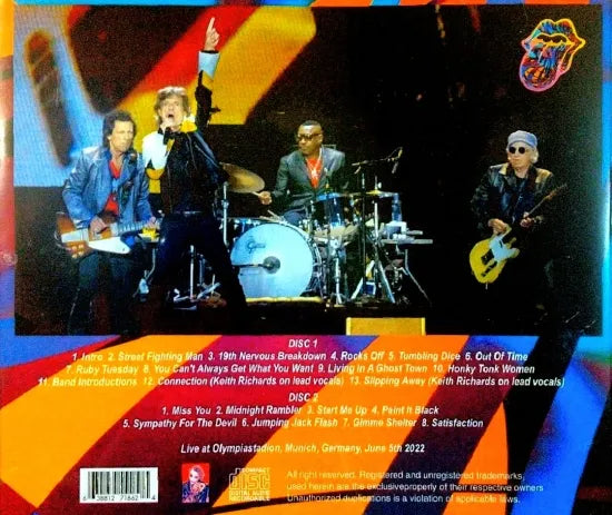 THE ROLLING STONES / OLYMPIC STADIUM MUNICH 5 JUNE 2022 (2CDR)