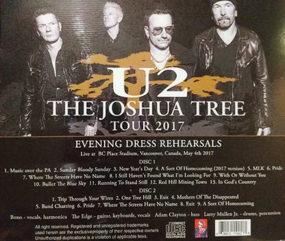 U2 / Evening Dress Rehearsals (2CDR)