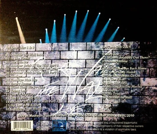 ROGER WATERS / LIVE THE WALL 2010 MSG 2DAYS (4CDR)