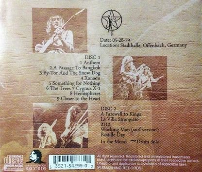 RUSH / LIVE IN GERMANY SOUNDBOARD (2CDR)