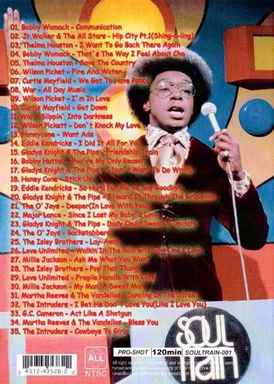 V.A. / SOUL TRAIN 70's COLLECTION Complete Set of 12 Volumes!! PRO-SHOT (12DVDR)