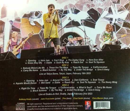 RED HOT CHILI PEPPERS / COMPLETE LIVE IN JAPAN 2023 (4CDR)