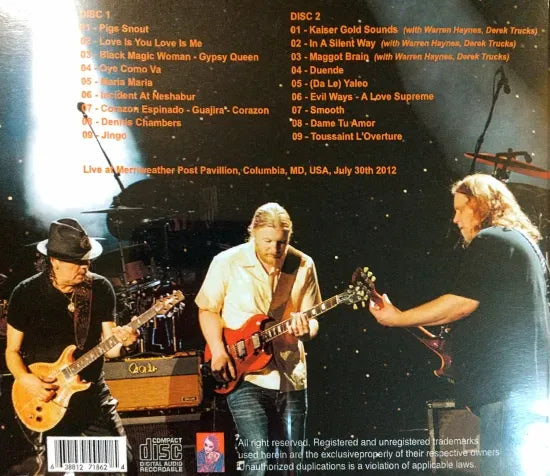 Santana / Legend 2012 with Derek Trucks & Warren Haynes (2CDR)