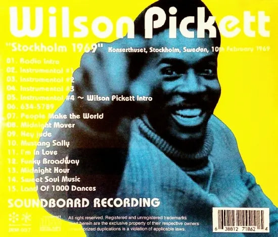 Wilson Pickett / Stockholm 1969 SOUNDBOARD (1CDR)