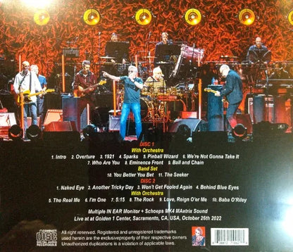 THE WHO / GOLDEN 1 CENTER 2022 (2CDR)