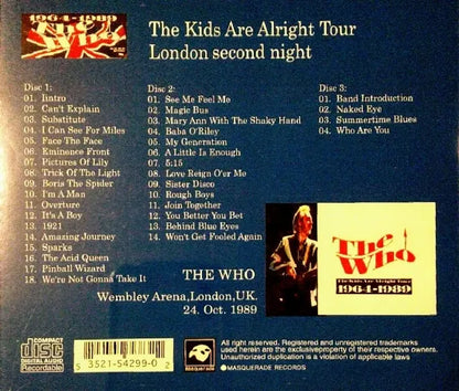 THE WHO / London Second Night 1989 (3CDR)