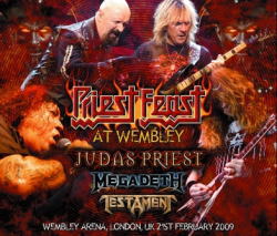 JUDAS PRIEST, MEGADETH & TESTAMENT / PRIEST FEAST AT WEMBLEY 2009 (4CDR)