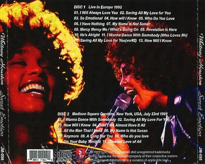WHITNEY HOUSTON / SWEET EMOTION SOUNDBOARD (2CDR)