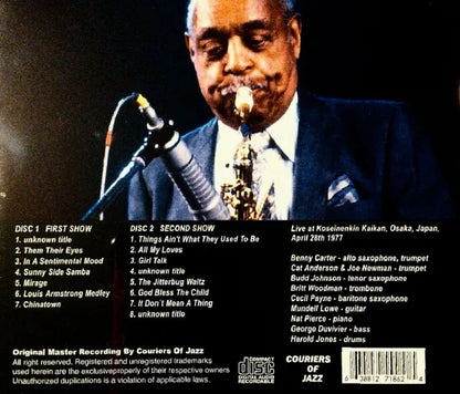 BENNY CARTER & JAZZ ALL STARS / Live at Kouseinenkin Kaikan 1977 (2CD)