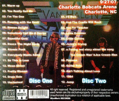 VAN HALEN / REUNION TOUR 2007 (2CDR)