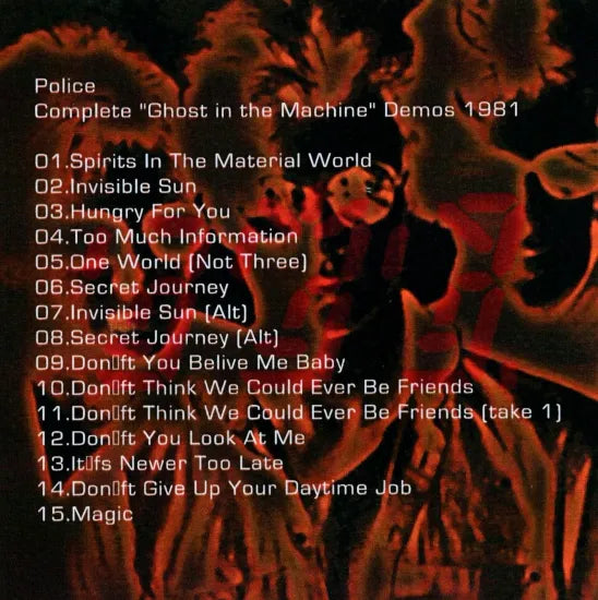 THE POLICE / Complete “Ghost in the Machine” Demos (1CDR)
