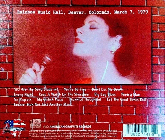 PHOEBE SNOW / RAIMBOW MUSIC HALL 1979 STEREO SOUNDBOARD (1CDR)