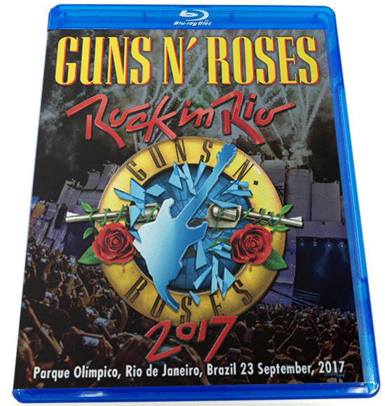 Guns N' Roses Rock In Rio 2017 Brazil Blu-ray 2 Discs Case Set  Music PRO shot