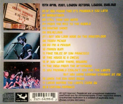 ARCTIC MONKEYS / LONDON ASTORIA 2007 STEREO SOUNDBOARD (1CD)