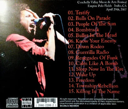 RAGE AGAINST THE MACHINE / Coachella Festival 2007 (1CDR)