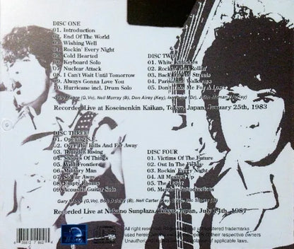 GARY MOORE / The Story Of The Hurricane Live in Japan Compilation 1983/1987 (4CDR)