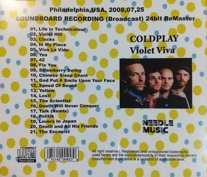 COLDPLAY / VIOLET VIVA SOUNDBOARD (1CDR)