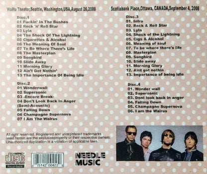 OASIS / NORTH AMERICAN TOUR 2008 (4CDR)