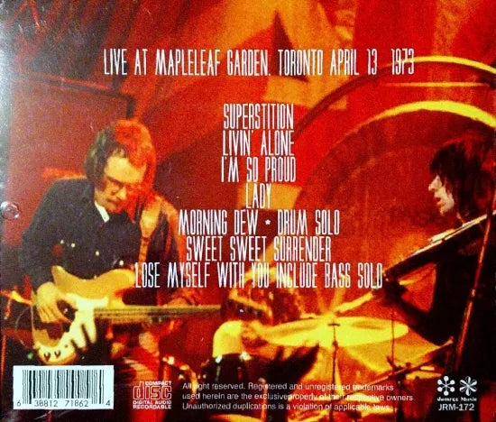 Jeff Beck, Tim Bogert & Carmine Appice / Mapleleaf Garden 1973 (1CD)