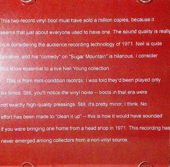 Neil Young / I’m Happy That Y’all Came Down (1CDR)