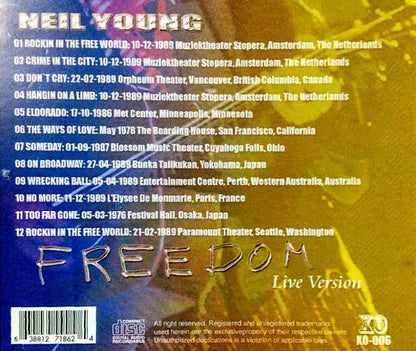 Neil Young / Freedom Live Version (1CDR)