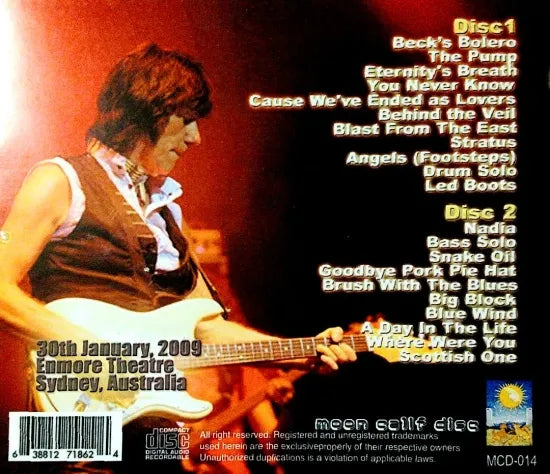 JEFF BECK / Sydney 2009 (2CDR)
