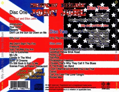 Billy Joel & Elton John / Ibrox Stadium 1998 (3CD)