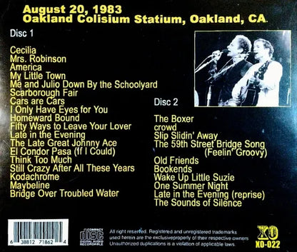 Simon and Garfunkel / Oh homeward, Oakland 1983 (2CDR)
