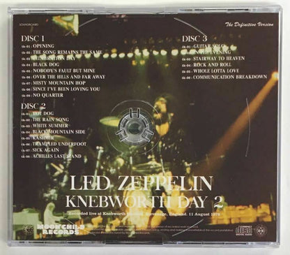 Led Zeppelin Knebworth Day 2 1979 Definitive Version 3CD Moonchild