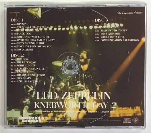 Led Zeppelin Knebworth Day 2 1979 Definitive Version 3CD Moonchild