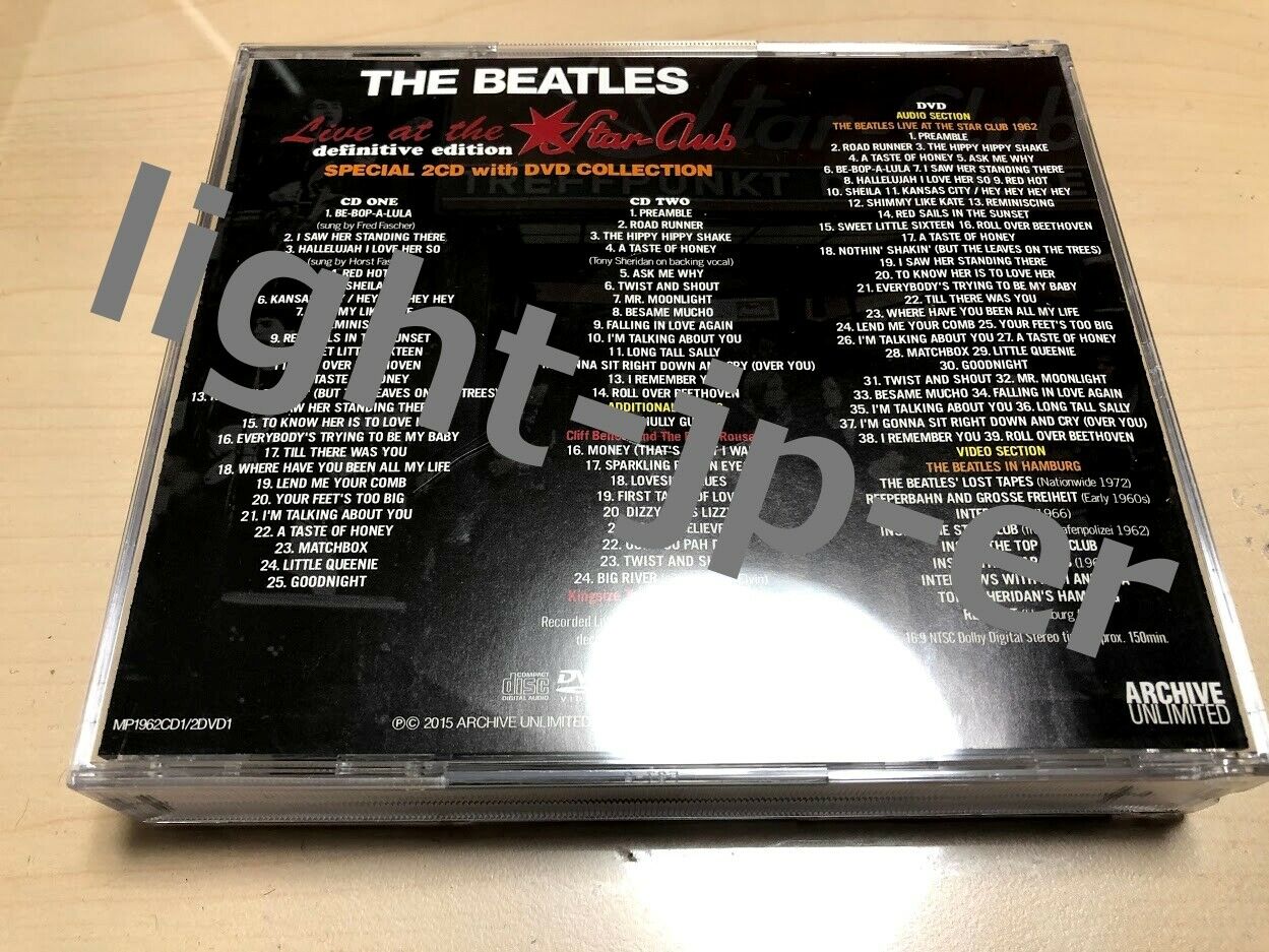 The Beatles Star Club 1962 Hamburg Definitive Edition 2CD 1DVD Set Music
