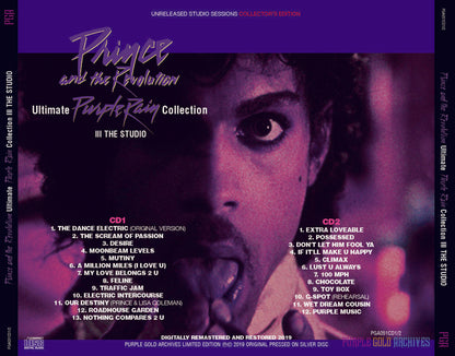 Prince Purple Rain Ultimate Collection III 3 The Studio Sessions 2CD PGA