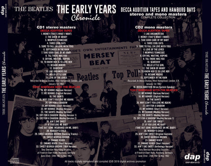 The Beatles The Early Years Chronicle Decca Audition Tapes And Hamburg Days 2CD
