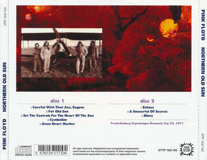 Pink Floyd Northern Old Sun 1971 Copenhagen Denmark CD 2 Discs 8 Tracks Music