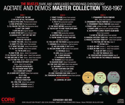 The Beatles Acetate And Demos Master Unreleased Recording Chronology CD 6 Discs