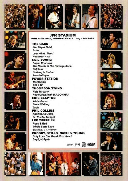 V.A. Various Artists / Live AID JFK Stadium Philadelphia 1985 Vol.1-4 Set (4DVDR)
