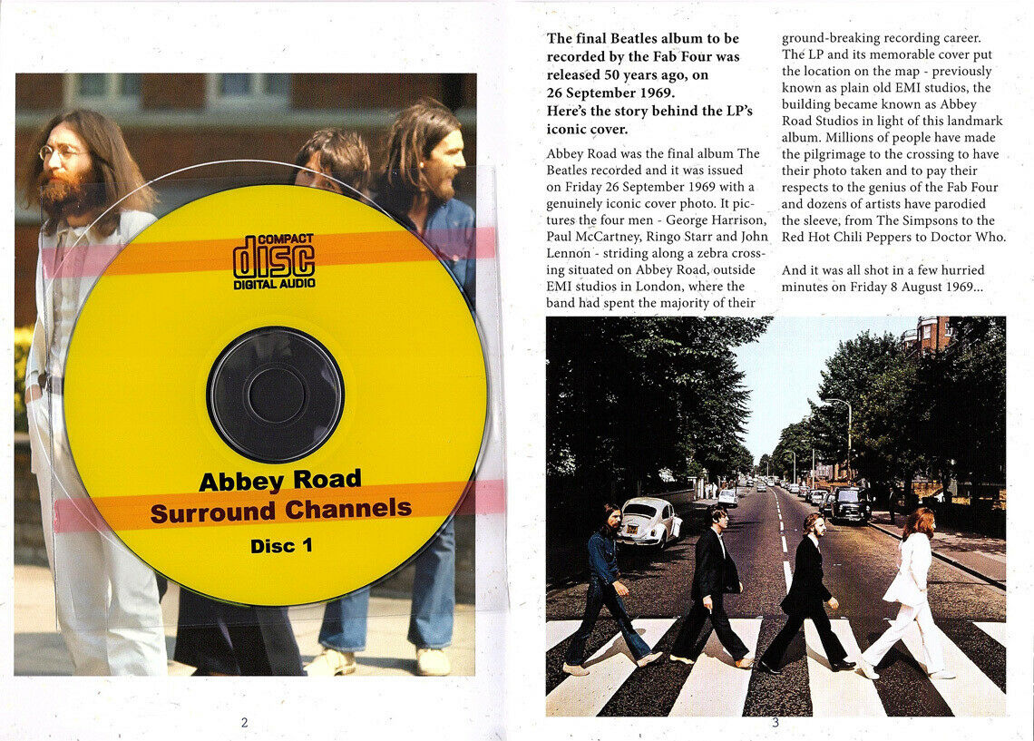 The Beatles Abbey Road 5.1 Channels Copy Cat 2CD Booklet 51 Tracks