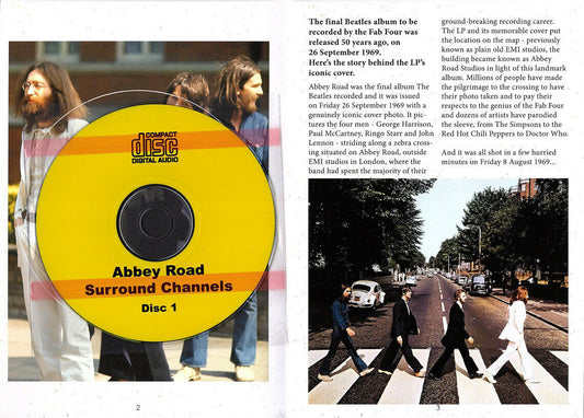 The Beatles Abbey Road 5.1 Channels Copy Cat 2CD Booklet 51 Tracks