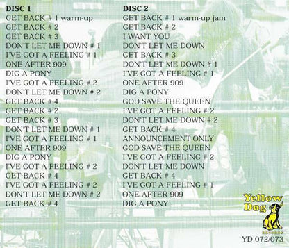 The Beatles Complete Rooftop Concert 42 Track CD 4 Discs Case Yellow Dog F/S