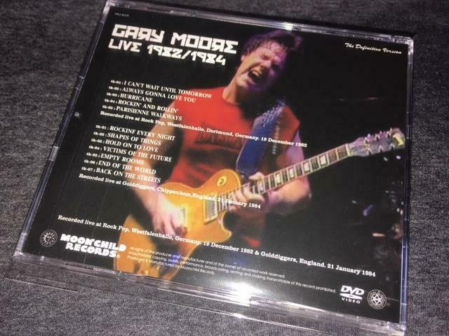 Gary Moore Live 1982 1984 DVD 1 Disc 12 Tracks Germany England Moonchild F/S