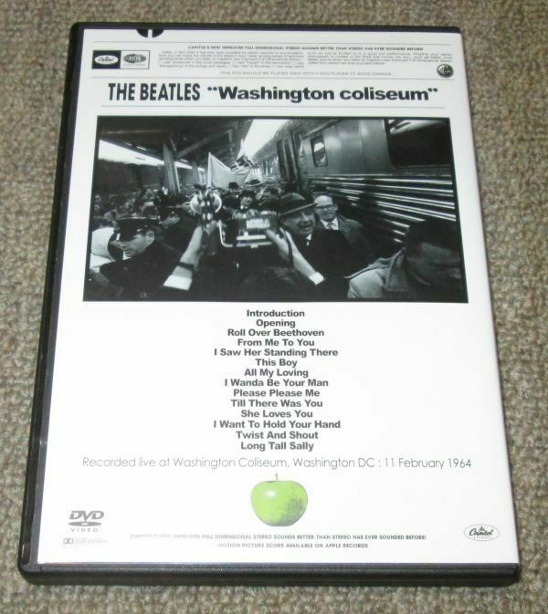 The Beatles Washington Coliseum 1964 February 11 DVD 1 Disc 14 Tracks Music Rock