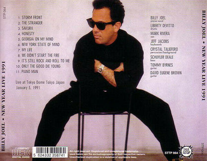 Billy Joel New Year Live 1991 Tokyo Dome Japan CD 1 Disc 11 Tracks Music Rock