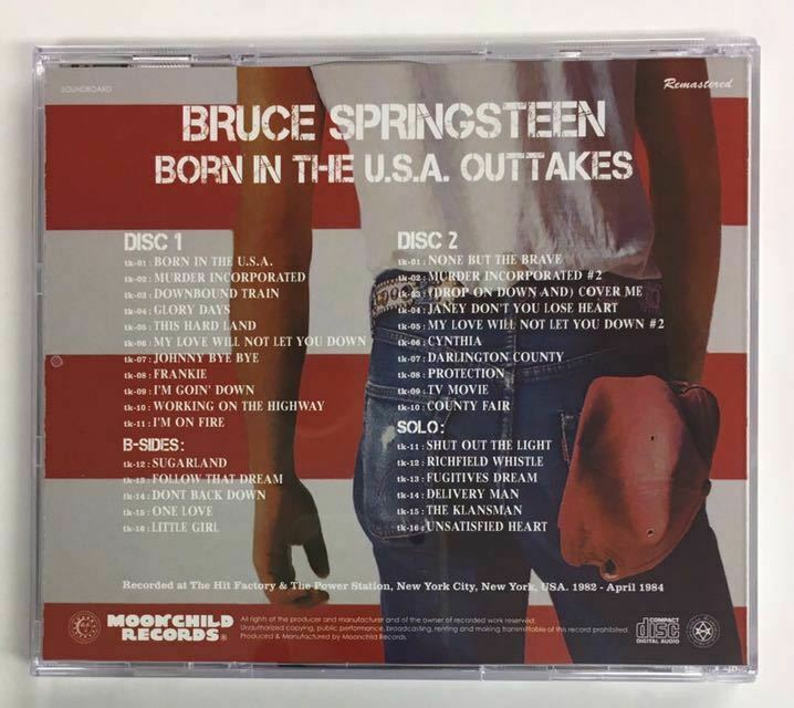 Bruce Springsteen Born In The USA Outtakes 2CD 32 Tracks Moonchild