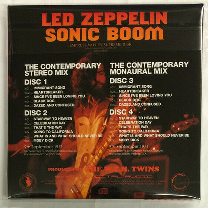 Led Zeppelin Sonic Boom 4CD Box Empress Valley