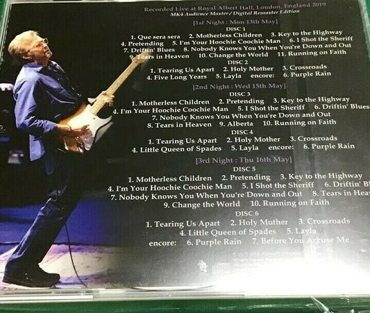 Eric Clapton Royal Albert Hall 2019 Complete 6CD Digital Remaster Edition