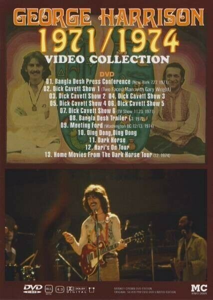 George Harrison 1971-1974 Video Collection 1DVD 13 Tracks Bangladesh Concert F/S
