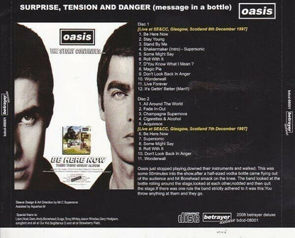 Oasis Surprise Tension And Danger 1997 Scotland CD 2 Discs 23 Tracks Music Rock