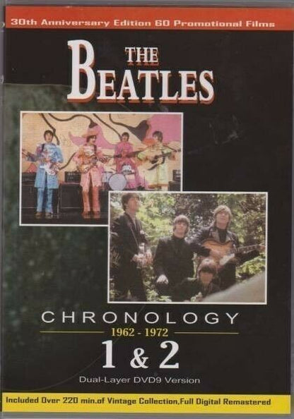 The Beatles Chronology 1&2 1962-1972 DVD 2 Discs Set 60 Tracks Music Rock Pops