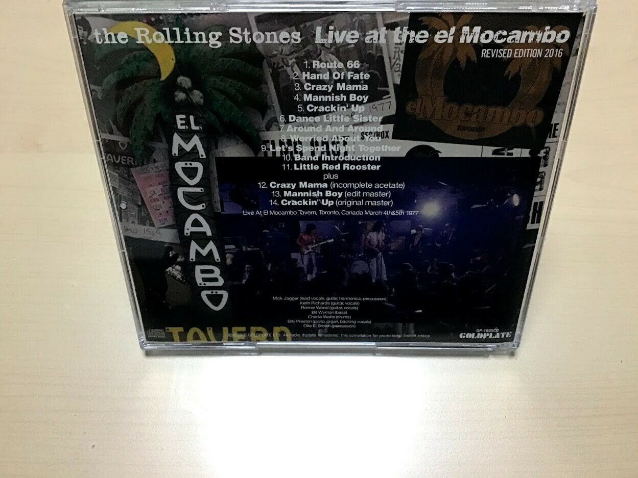 The Rolling Stones Live At The El Mocambo 1977 Remaster 2016 CD 1 Disc Case Set
